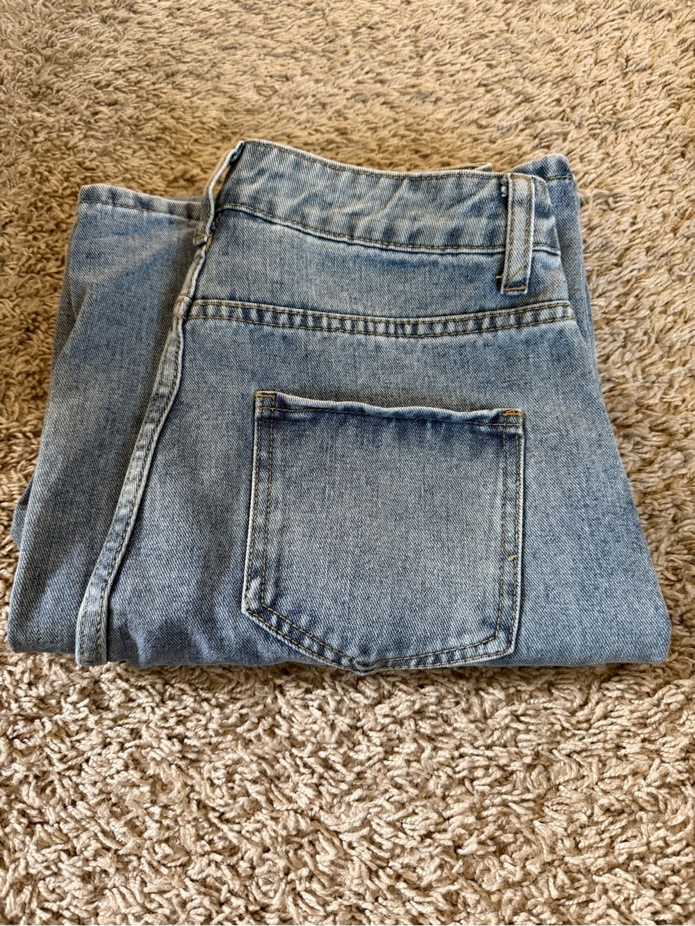 SHEIN Light Blue High-Waist Women's Jeans